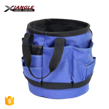 Large Multi-Pocket Hand-Held Bucket Tool Bag