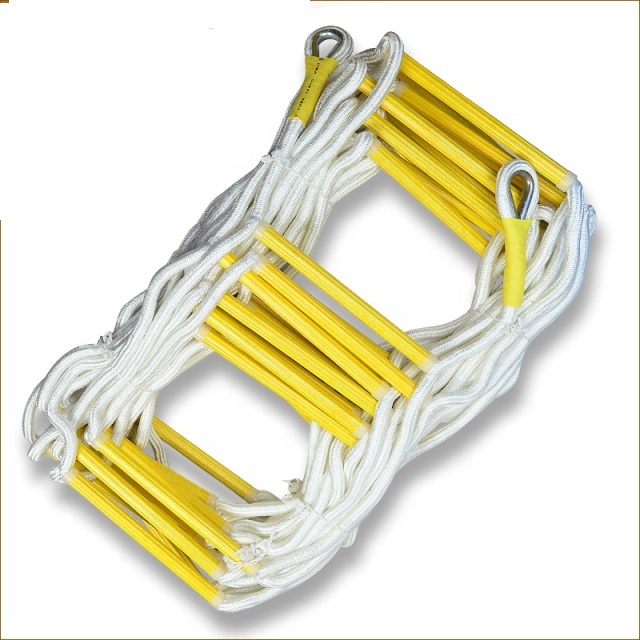 Safe and durable hot selling telescopic folding 7m rope ladder