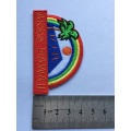 Rainbow Palm Iron-On Embroidery Applique Patch