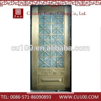 Glass Copper Door