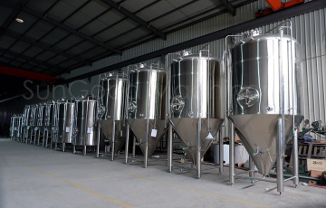 500 1000 2000 gallon conical fermentation tank