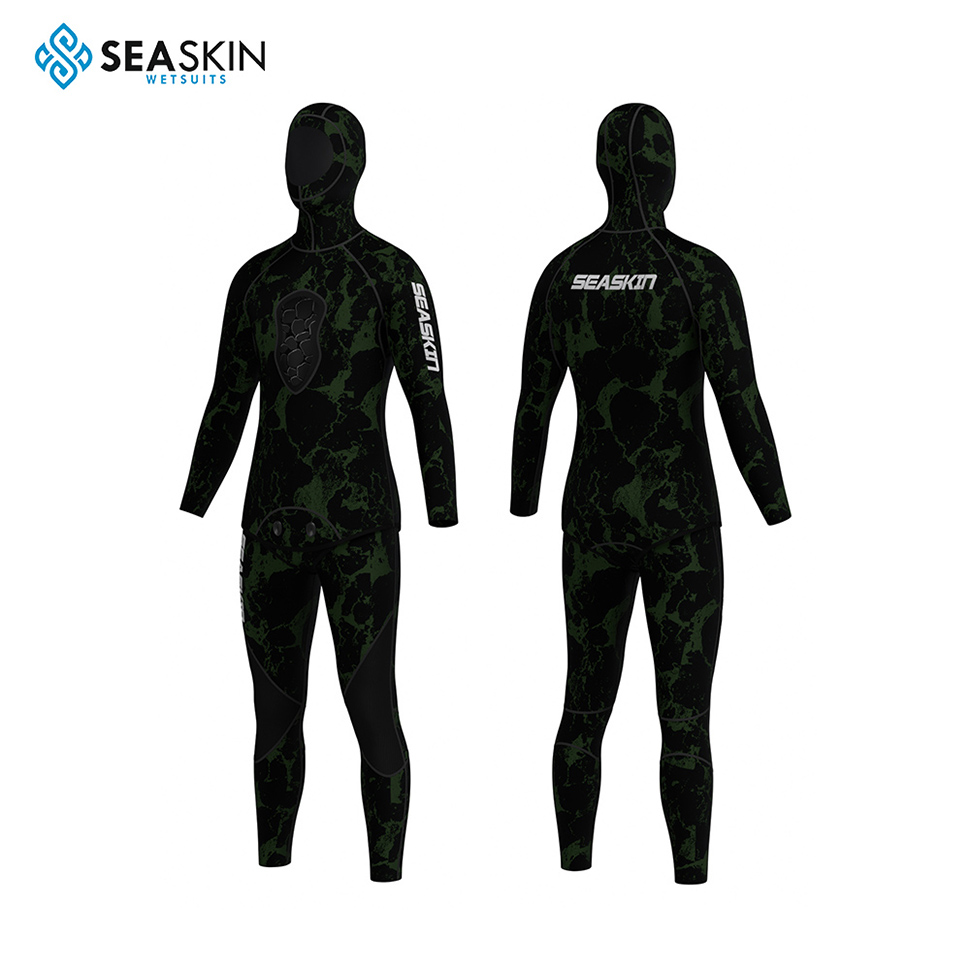 Seaskin 7mm Camouflage Men กางเกงเอวสูง Spearfishing Wetsuit