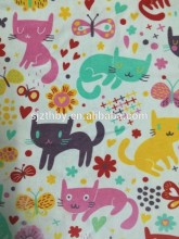 150cm custom printed cotton flannel fabric for bed sheet