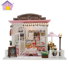 Diy creative cabin splicing toy wooden model