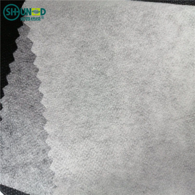 High Quality Nylon Polyester Non Woven Fusible Suit Interlining Lining Rolls for Garment Wear