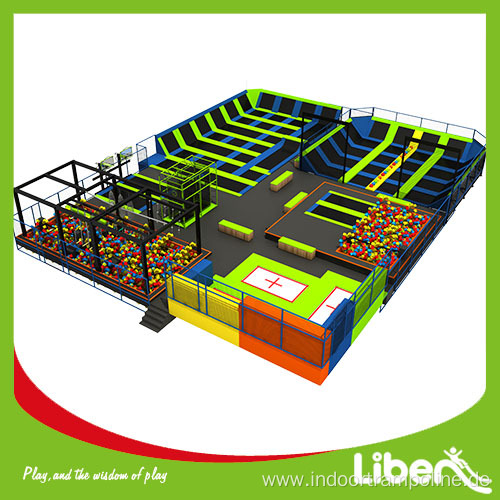 Launch indoor large elevation trampoline park