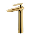 Brushed Gold Hot and Cold Basin Faucet