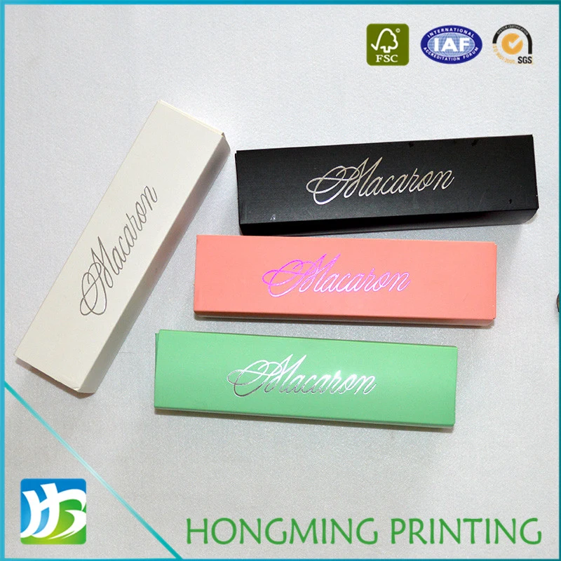 Custom Printed Paper Macaron Box with Sleeve