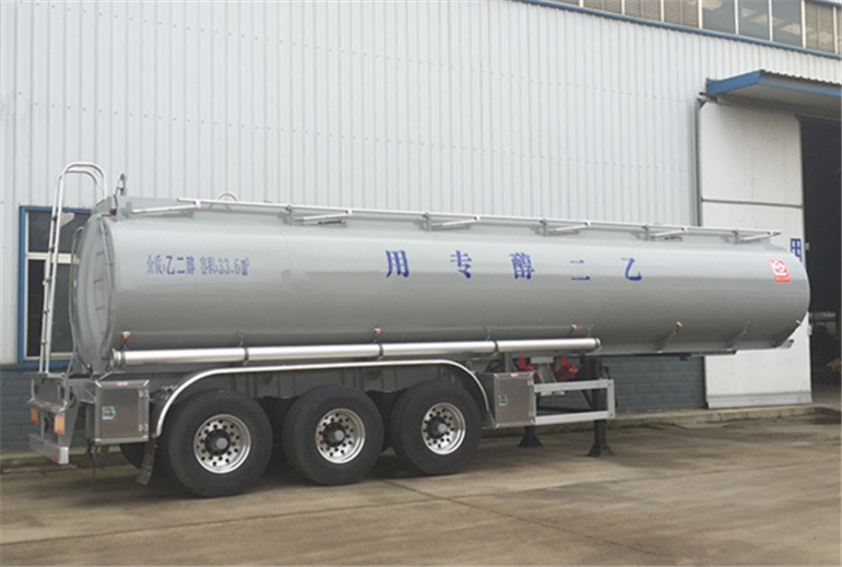 corrosive liquid tank semi trailer