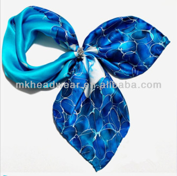 Wholesale Custom Ladies Chiffon Uniform Silk Scarf