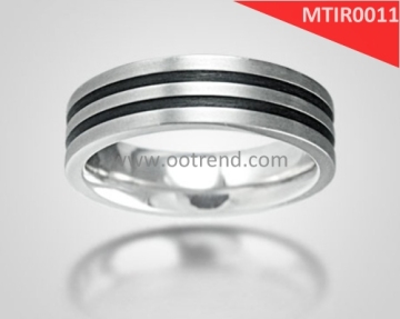 IP gold plated never fade gold ring with the costum enamel applied