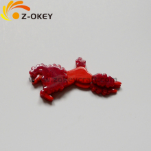 Acrylic laser cutting elegant brooch jewelry in poodle shape
