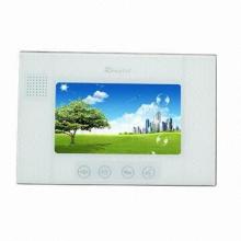 7-inch TFT LCD, touch pad operation indoor monitor, surface mounted