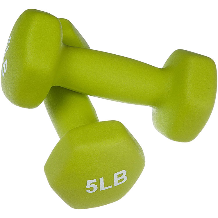 PONE FIRST Dumbbell Hand Weight Pairs – Neoprene Dumbbell Exercise & Fitness For Home Gym Equipment And Adjustable Dumbbell Sets–Non-Slip, Color Coded Hex Shaped Free Weights For Women,Men 2LB 3LB 5LB