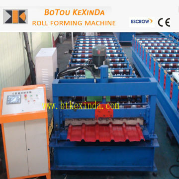 arched corrugated steel roof making machine