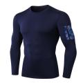 Herren Cool Dry Fit Langarm-Kompressionshemden