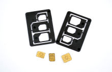 Plastic Triple 3 In 1 Sim Adapter , Nano And Micro Sim Adaptor