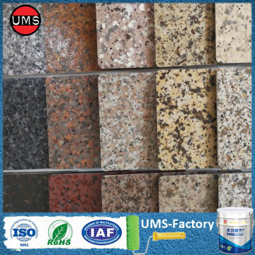 Granite masonry grey paint effect