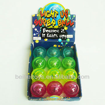 5cm Kids Plastic Light Up Bouncing Ball, Flashing Bouncing Ball
