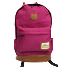 Canvas School Bag for Girls, Customized Designs and Sizes are Accepted, Ideal for Promotions