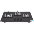 Flexi Black Glass Built Hob Hob Stove