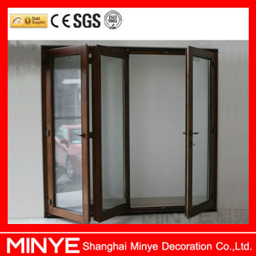 Shanghai factory price sliding folding doors/thermal break alumium profile sliding folding doors /sliding folding doors