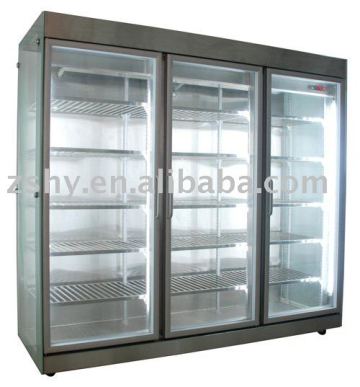 refrigerator showcase (three sides glass )