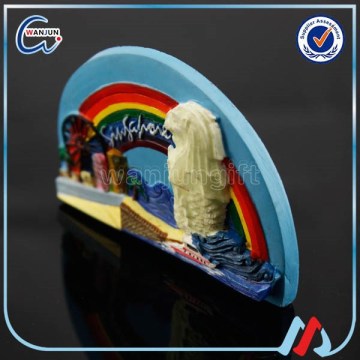 Rainbow polyresin fridge magnet