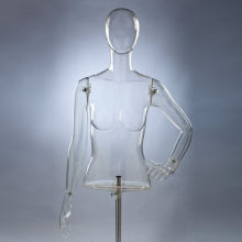 2013 Fashion Store Display Transparent Female Halfbody Mannequins