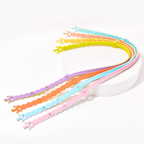 Food Grade Stretchable Silicone Toy Safety Straps