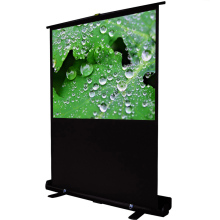 High-Quality 60 Inch Floor Standing Projection Screen with Pull-Up Curtain