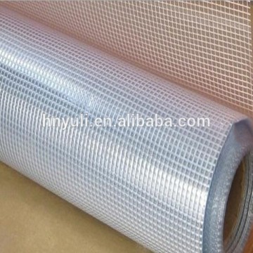 PVC transparent coated mesh fabric