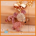 Lucu indah Rhinestone Mouse kalung dengan pelapisan Alloy jaringan