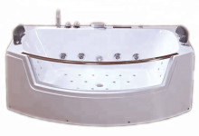 Jetted Clear Glass Bathtubs with Led Light