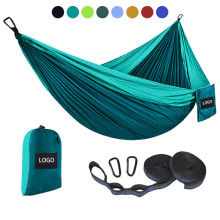 210T Nylon Double & Single Portable Hammocks for Outdoor Travel Hiking