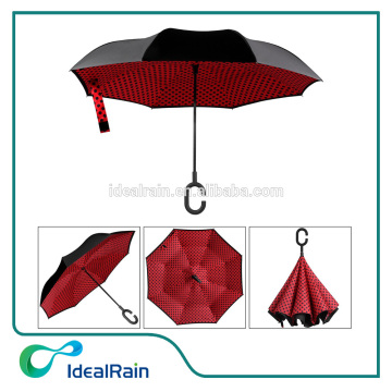 Creative Windproof Durable Double Layer Inverted Straight Umbrella