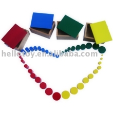 Wooden Toys - Montessori Toys - Knobless Cylinders (Set of 4,beechwood) (ATS0045)