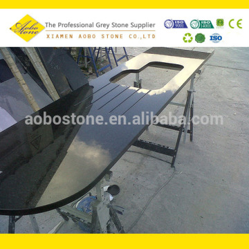 Prefabricated Angola Black Granite Countertop