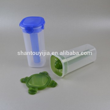 Plastic Straw Cup With Flat Cover(500ml) Plastic Cup With Straw