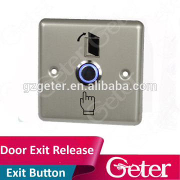 luminous metal exit button