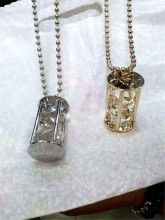 Fashion Necklace, Brass Pendant Necklace, PT2122.