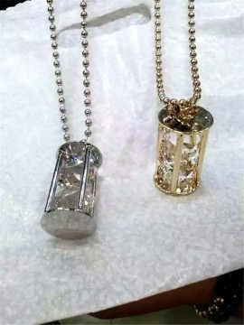 Fashion Necklace, Brass Pendant Necklace, PT2122.