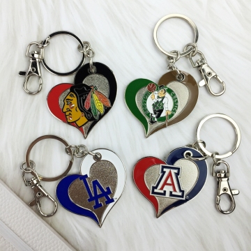 metal custom word custom LOGO enamel Custom Fashion Keychains