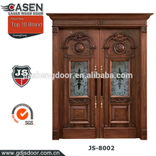 iron craft solid wood entry door