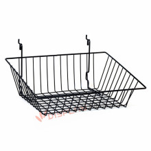 Gridwall metal display basket