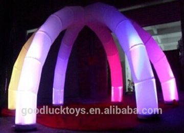 Club Decoration Inflatable Arch Attractive With LED Changing Light