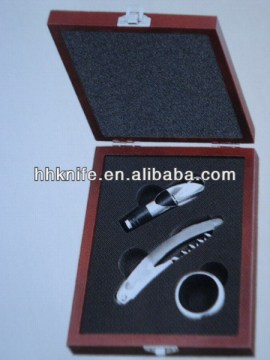 Hot Sale Wine Tool Set,red wooden box