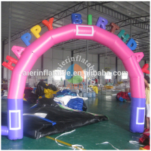 high quality inflatable birthday arch/stock inflatable arch for racing events/inflatable entrance arch