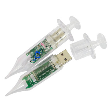 Hospital Syringe Shape Memory USB Flash Drive