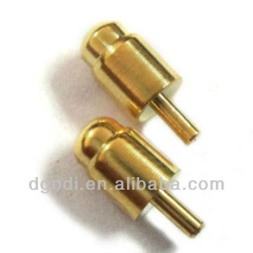 gold plated brass pogo pin probe, test pogo pin